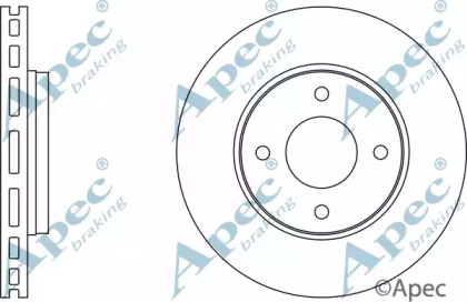 Тормозной диск APEC braking DSK2588