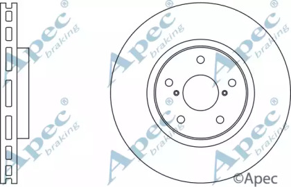 Тормозной диск APEC braking DSK2583