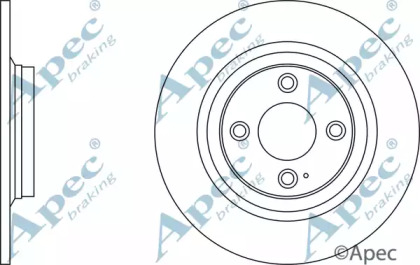 Тормозной диск APEC braking DSK2579