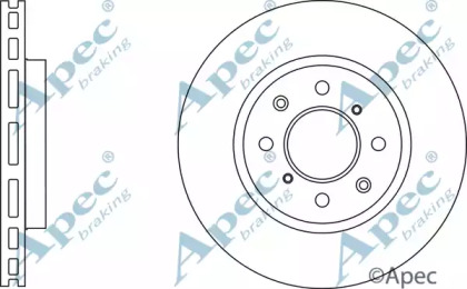 Тормозной диск APEC braking DSK2570