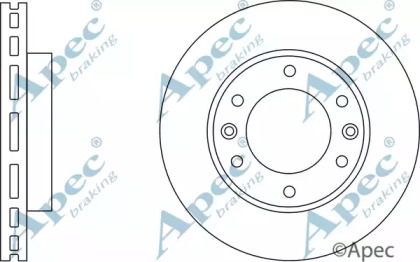 Тормозной диск APEC braking DSK2565