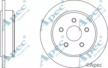 Тормозной диск APEC braking DSK2562