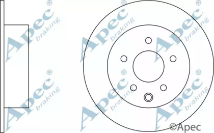 Тормозной диск APEC braking DSK2555