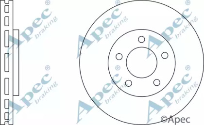 Тормозной диск APEC braking DSK2554