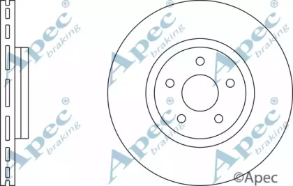 Тормозной диск APEC braking DSK2489