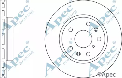 Тормозной диск APEC braking DSK2486