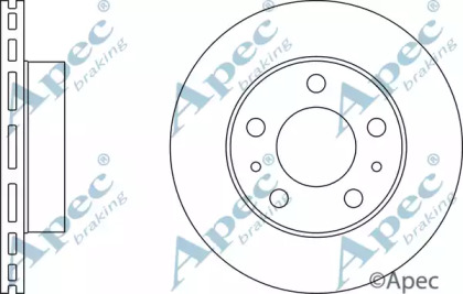 Тормозной диск APEC braking DSK2481