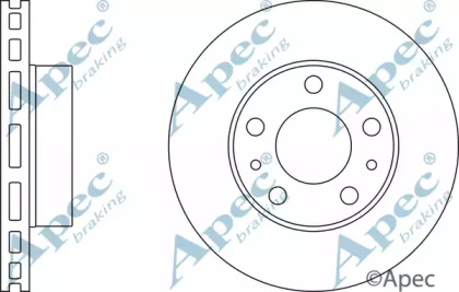 Тормозной диск APEC braking DSK2480