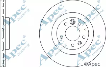 Тормозной диск APEC braking DSK2466