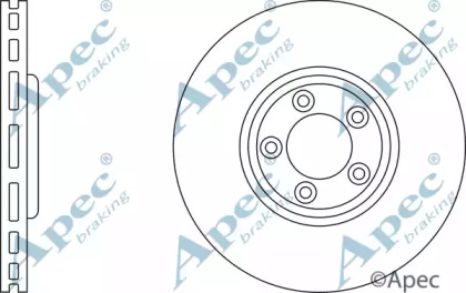 Тормозной диск APEC braking DSK2451