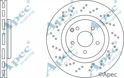 Тормозной диск APEC braking DSK2453