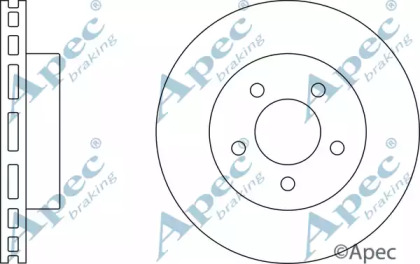 Тормозной диск APEC braking DSK2445