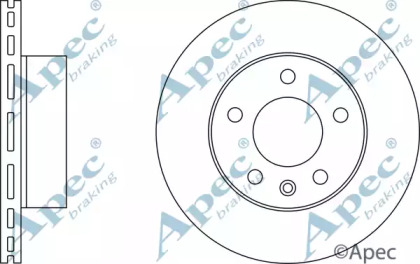 Тормозной диск APEC braking DSK2446