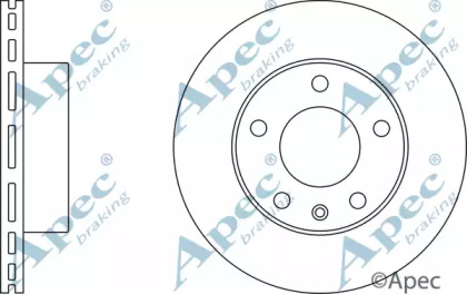 Тормозной диск APEC braking DSK2447