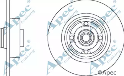 Тормозной диск APEC braking DSK2442