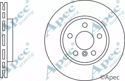 Тормозной диск APEC braking DSK3170