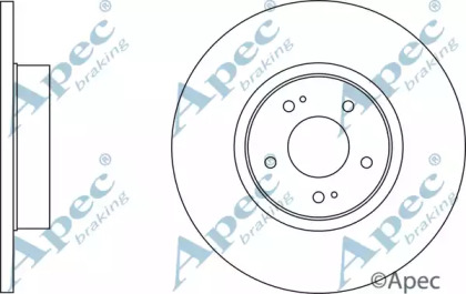 Тормозной диск APEC braking DSK3203