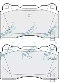 Комплект тормозных колодок APEC braking PAD1391