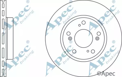 Тормозной диск APEC braking DSK2432