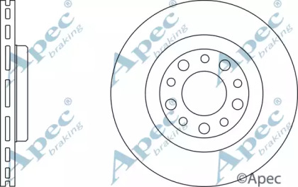 Тормозной диск APEC braking DSK2431