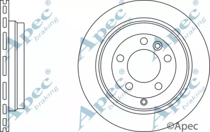 Тормозной диск APEC braking DSK2428