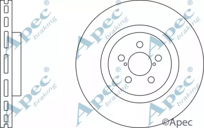 Тормозной диск APEC braking DSK2423