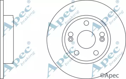 Тормозной диск APEC braking DSK2414