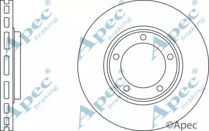 Тормозной диск APEC braking DSK2406