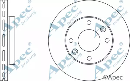 Тормозной диск APEC braking DSK2404