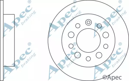 Тормозной диск APEC braking DSK2401