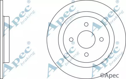 Тормозной диск APEC braking DSK2391