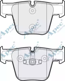 Комплект тормозных колодок APEC braking PAD2122