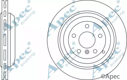 Тормозной диск APEC braking DSK2384