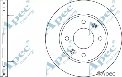 Тормозной диск APEC braking DSK2379