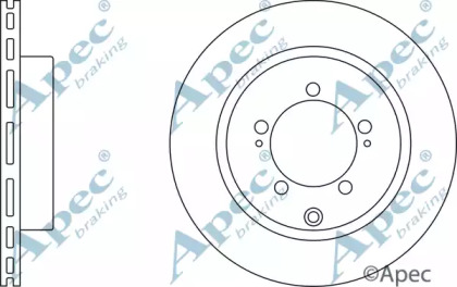 Тормозной диск APEC braking DSK2369