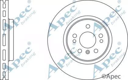 Тормозной диск APEC braking DSK2366