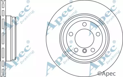 Тормозной диск APEC braking DSK2361