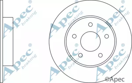 Тормозной диск APEC braking DSK2360