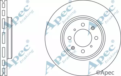 Тормозной диск APEC braking DSK2357