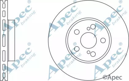 Тормозной диск APEC braking DSK2304