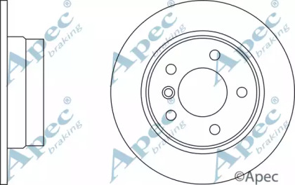 Тормозной диск APEC braking DSK2298