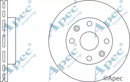 Тормозной диск APEC braking DSK2286