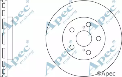 Тормозной диск APEC braking DSK2272