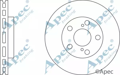 Тормозной диск APEC braking DSK2273