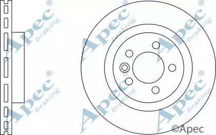 Тормозной диск APEC braking DSK2254