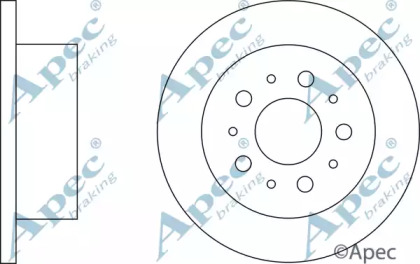 Тормозной диск APEC braking DSK2247