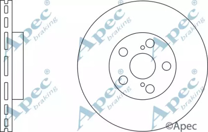 Тормозной диск APEC braking DSK2249