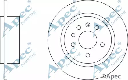 Тормозной диск APEC braking DSK2240