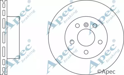 Тормозной диск APEC braking DSK2236