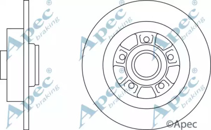 Тормозной диск APEC braking DSK2234